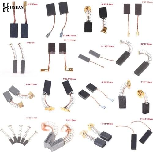 2/4pcs Power Tool Carbon Brushes Electric Hammer Angle Grinder Graphite Brush Replacement For Motors Dremel Rotary Tool