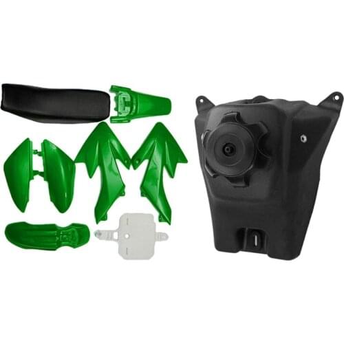 2 Set Car Accessories:1 Set 4-Stroke Crf50 Pit Off-Road Bike Set & 1 Set Gas Fuel Tank Cap for Honda Crf50 Xr50