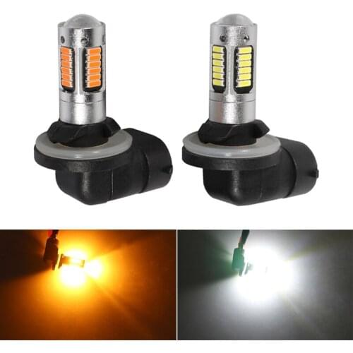 2*LED Fog Lamp 880 881 h1 h3 h11 h8 30SMD Car LED Fog Lights Day Running Light Driving Lamp 12V 6000K White Yellow Ice Blue red