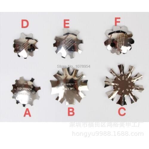 200pcs French Line Edge Cutter Nail Stencil Edge Trimmer Clipper Styling Forms Accessories Nail Art Tools