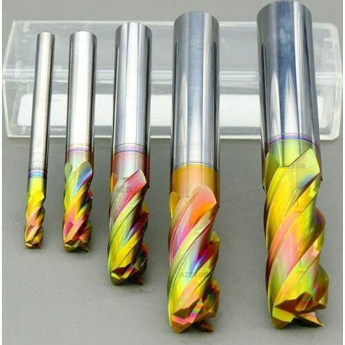 3x3Dx8Cx50L Milling Cutter Cutting Stainless Steel Alloy Coating Tungsten Steel Tool Cnc Maching wholesale Hrc80 Endmill