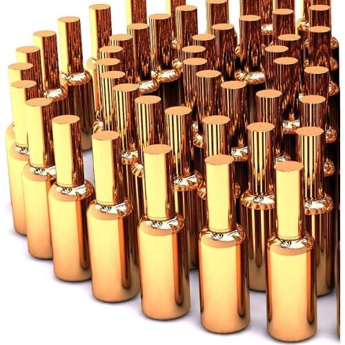 50ml fine mist glass spray bottle f perfume golden plated refillable cosmetics bottles makeup containers travel container