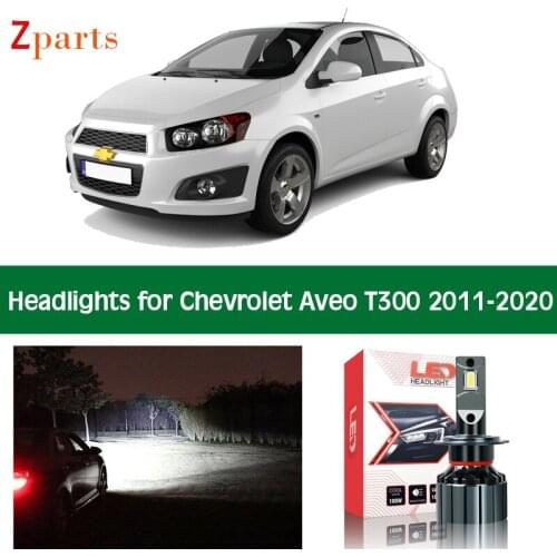 Car Canbus Bulbs For Chevy Chevrolet Aveo T300 LED Headlight Headlamp Low High Beam Auto Lights 12V Lighting Lamp Accessories