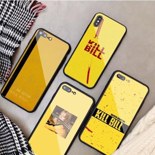 Kill bill Tempered Glass Phone Case For iphone 12 11 Pro Max 5 6 7 8 PLUS X XS XR XSMax Shell