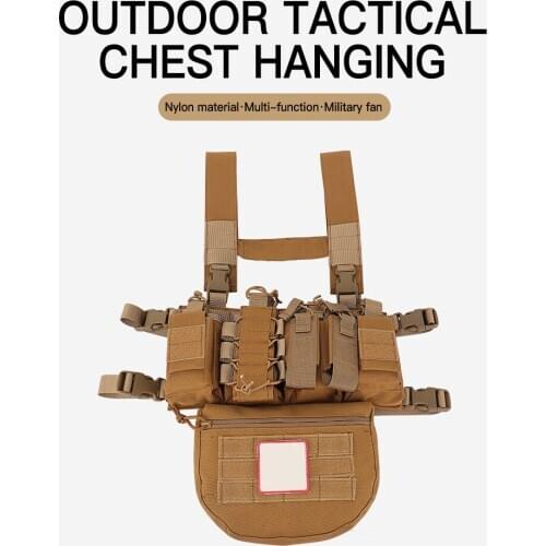 CS Match Wargame Chest Rig Airsoft Tactical Vest Military Gear Pack Magazine Pouch Holster Molle System Waist Men Nylon X252A