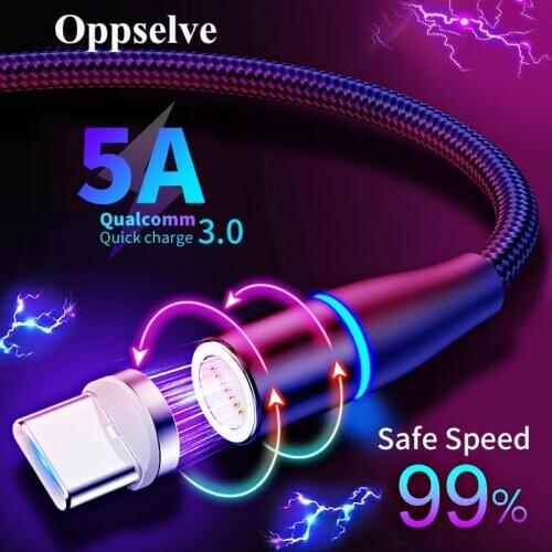 Magnetic Micro USB Type C Cable Quick charge For iPhone Xiaomi Huawei Samsung Mobile Phone Fast Charge USB Cable Magnetic Wire