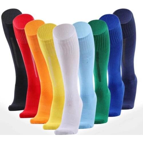 Men Women Football Soccer Socks Thicken outdoor Sports Rugby Stockings Knee Legging Knee-high Volleyball Long Socks Breathable