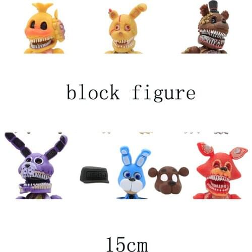 Set PVC FNAF Anime Figure Freddy Bear Game Model Toys for Kids