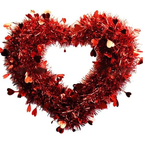 New Design Cute Color Valentines Day Love Heart Shape Garland Wall Hanging Decoration Party Pendant Home Decoration