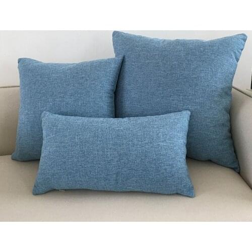 Solid sofa cushion cover 30x50/40x40/45x45/40x60/50x50/55x55/60x60cm decorative throw pillow case cover for car seat chair decor