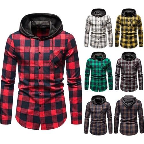 OEING Mens Flannel Shirts