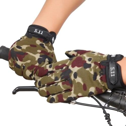 2PCS Summer Man Gloves Tactical Breathable Outdoor Riding Gloves Lady Bicycle Non-slip Gloves Full Finger and Fingless