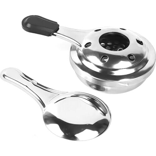 Picnic Stainless Steel Mini Portable Alcohol Stove Fuel Furnace Tool With Handle Alcohol Stove Set Outdoor Camping Tool