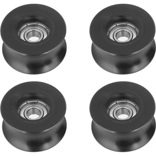 4pcs 0840U U Type-Groove Pulley Roller Guide Wheel for Doors Windows Track