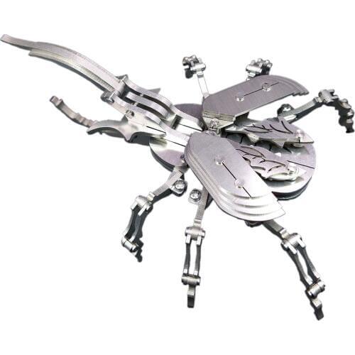 NFSTRIKE DIY Assemble Model Kit 3D Stainless Steel Assembly Detachable insect Model Home Office Table Ornaments Gift
