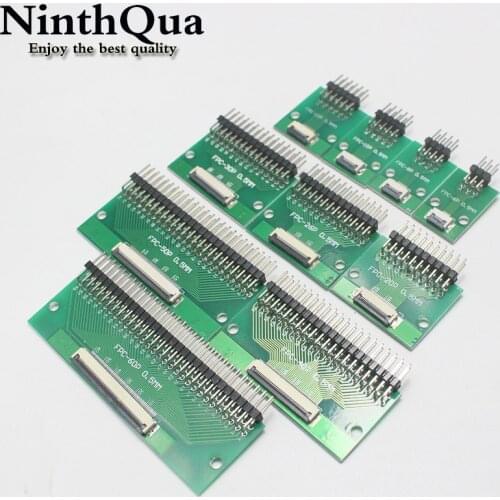 1pcs DIY welding connector adapter plate 0.5 to 2.54 FFC/FPC 0.5mm spacing 6P /8P /12P/24P/30P/ 40P/50P/60P With curved needle