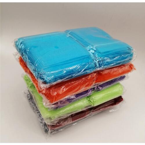 7x9cm Organza Bags 50pcs Jewelry Packaging Display Jewelry Pouch Gift Bags For Wedding Drawstring Bag Woman Travel Storage Bag
