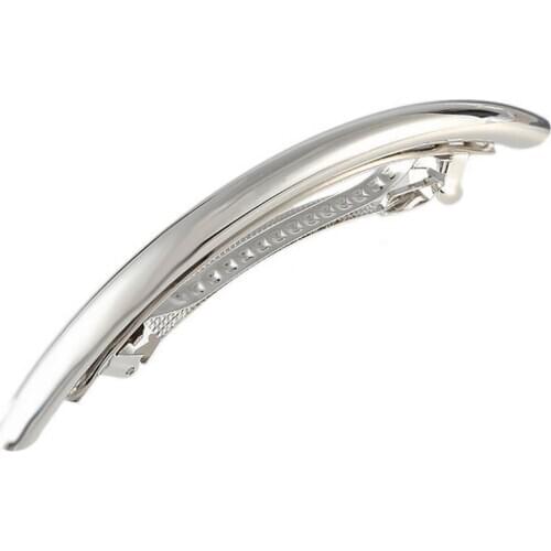 1pc Fashion Solid Color Metal Hair Barrette Simple Spring Hair Clip Hair Barrette Hair Accessories For Women Girls