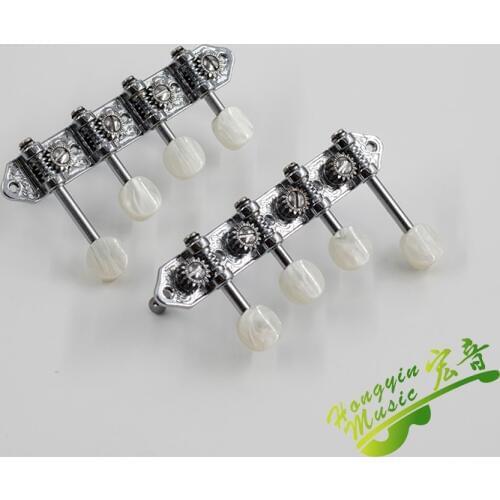 1set silvery MANDOLIN Guitar String Tuning Pegs Machine Heads Tuners Keys Parts