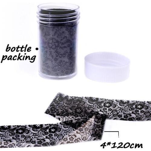 1pcs Sexy Black Lace Nail Art Foil Sticker Paper Flower Design Nail Tips Decorations Manicure Tool