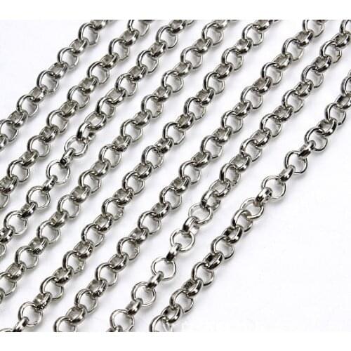2meter/lot Stainless Steel Ball chain Chains for DIY Jewelry Chain Making Crafts fg4sd