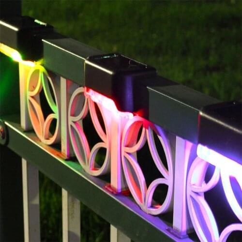 4 pcs LED Solar Path Stair Lights Outdoor Garden Yard Fence Wall Landscape Lamp Solar Light for Stair Courtyard Droshipping