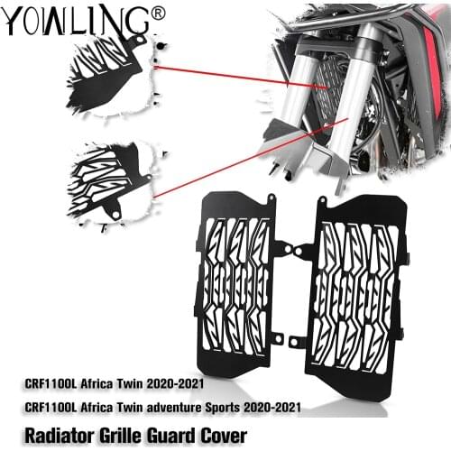 For Honda Africa Twin CRF1100L CRF1100 CRF 1100 L 1100L 2020-2021 Motorcycle Accessories Radiator Grille Guard Cover Protector