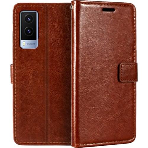 Case For Vivo V21E 5G Wallet Premium PU Leather Magnetic Flip Case Cover With Card Holder And Kickstand For Vivo V21E 5G