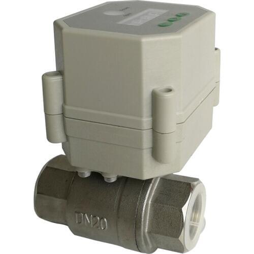 3/4'' Timer Electric Valve SS304, AC110V-230 time control motorized valve for garden irrigation, Drain water