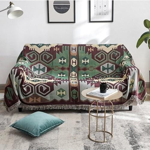 Sofa Hanging Tapestry Decorative Knitted Cotton Plaid Throw Blanket Towel Office Nap Shawl Leisure Air Conditioning Blankets