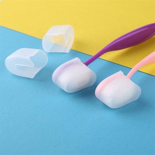 10Pcs Blending Brushes Lids Strong Handles Soft Bristles for DIY Scrapbooking Paper Card Making Decor Craft Stamps Stencils