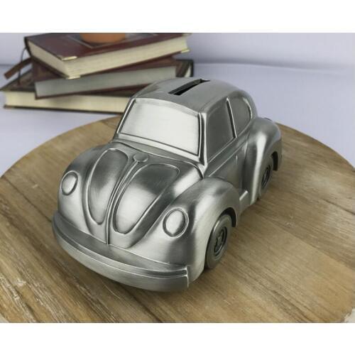 Classic car design metal piggy banks coins box safe deposit box saving bank for childrens money safe CXG073