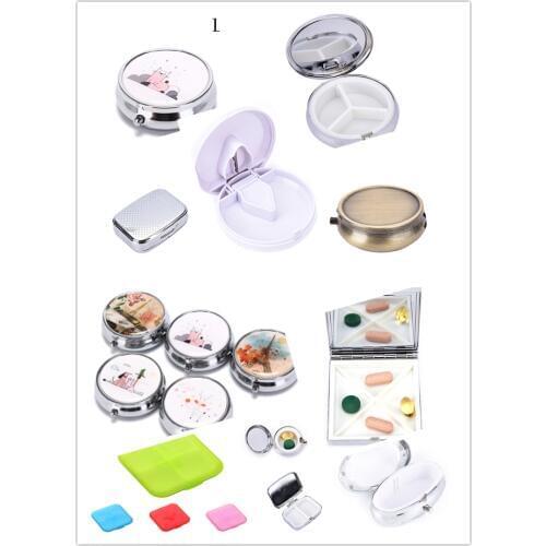 Pill Box Travel Pill Case Splitter Pill Organizer Medicine Cutter Container Medicine Dispenser Capsule Holder Organiser Hot Sale