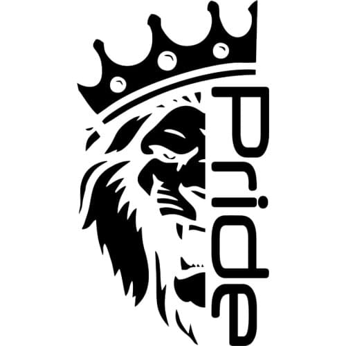 Creativity Car Decal The Lion Comes Modeling Cars Sticker Sunscreen Waterproof Auto Decors on Car Body Bumper Rear Window Decals