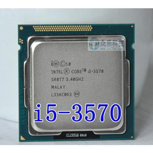 Intel I5 3570 i5 3570 Processor Quad-Core 3.4Ghz L3=6M 77W Socket LGA 1155 Desktop CPU Free Shipping can work
