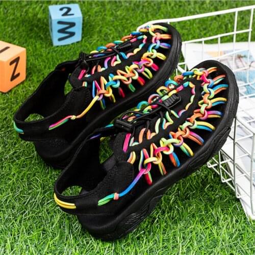 Childrens Woven Sandals Beach Shoes Roman Shoes Boys Girls Latest Sandals Fashion Outdoor Sport Shoes for Kids Size 25-37