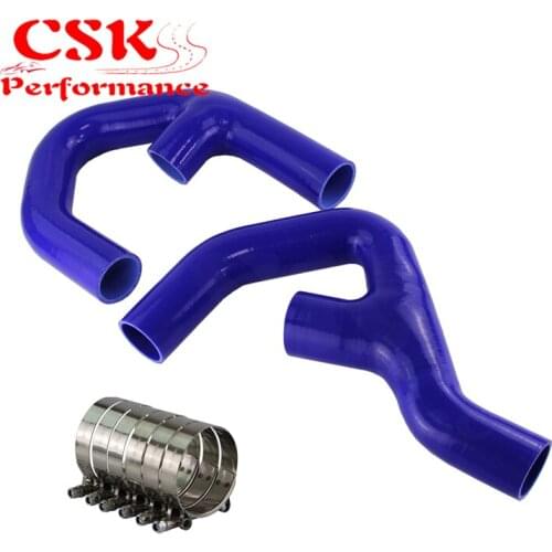 Silicone Turbo Intercooler Pipe Hose Fit For Golf MK5 MK6 MKV GTI 2.0 FSi+Clamps