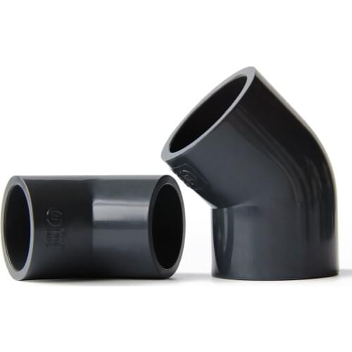 1Pc PVC 45 Degree Connector for Garden Irrigation Aquarium Adapter Water Tank Water Pipe Elbow Joints 63-110mm
