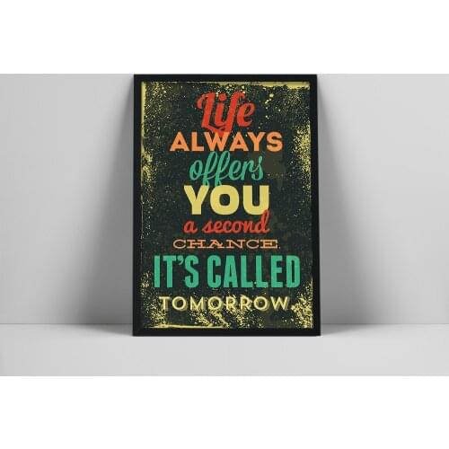 Modern Minimalist Quotes Life Inspirational Picture Poster Canvas Print Painting Wall Art for Office Living Room Home Decoration