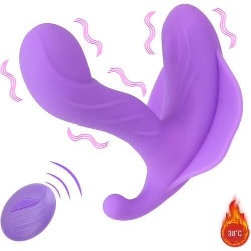 Strapon Heated Dildos Panties Vibrators for Women Clitoris Massager Anal Plug Penis Female Sex Toys Adults Goods Erotic Wireless