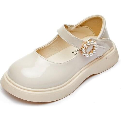 Girls Sweet Princess Shoes 2021 Autumn New Children Western Fashion Leather Shoes British Style Students Causal Flats All-match