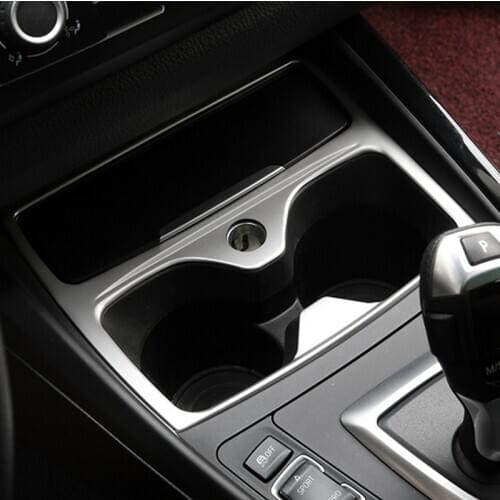 Car styling Interior Water Cup Holder panel decorative cover For BMW F20 1 Series 118i 120i 135i 2012-15 Accessories