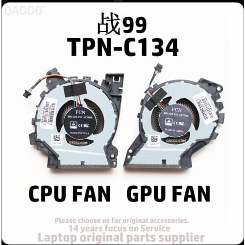 Laptop Replacement Cooler Fan For HP ZHAN99 TPN-C134 CPU & GPU Cooling Fan L25223-001 / L25224-001