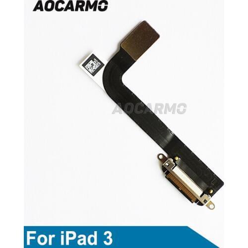 Aocarmo Replacement Dock Connector Charging Charger Port Flex Cable For iPad 3