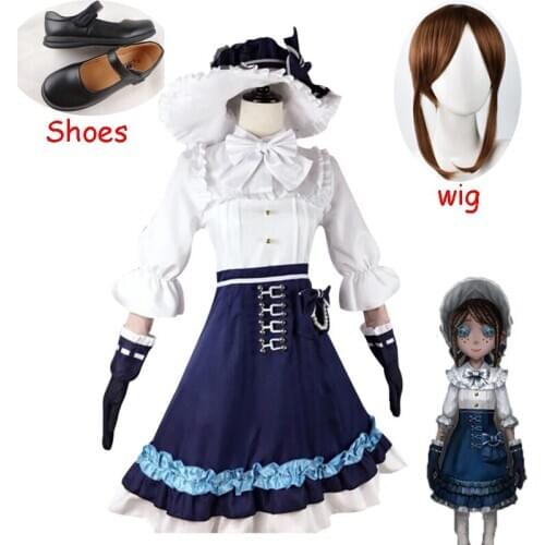 Identity V-Gardener Costume Emma Woods Cosplay Sweet Lolita Dress Daily Party Full Set Wig