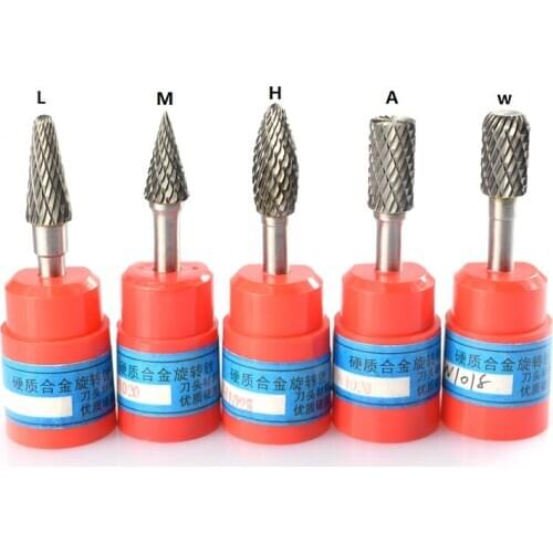 1pc 6mm Shank Diameter 10 Rotary Carbide Cutting Double Rotary Burrs Power Tools Accessories For Rotary Tools