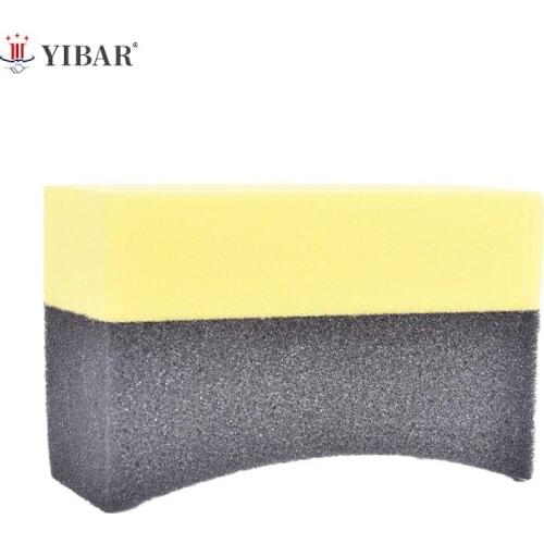 1PC Car Interior Cleaning PE Waxing Sponge Multifunctional Waxing Cleaning Tool Corner Wipe Clear Residual Wax PE Sponge Brush