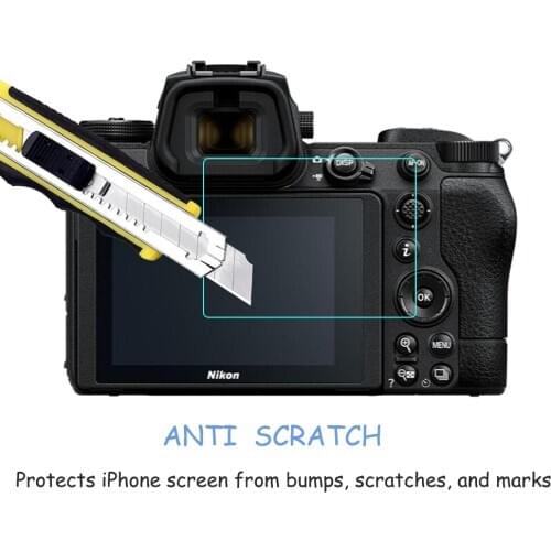2pcs 2.5D 9H Clear Tempered Glass For Nikon Z6II Z62 LCD Digital Camera Screen Protector Anti-Scratch Film For Nikon Z7II Z72