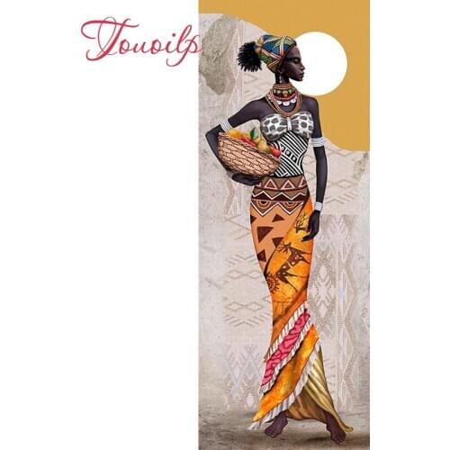 Touoilp African woman 5D DIY Diamond Embroidery 5d Diamond Painting Christmas Cross Stitch Full square&round Rhinestone Mosaic