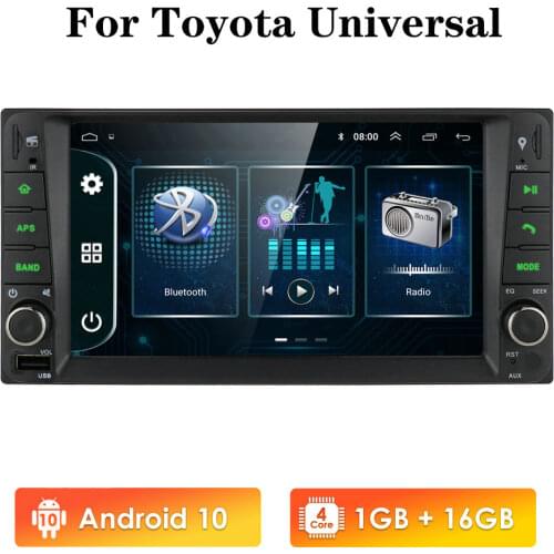 Ossuret Android 9 Car radio GPS Navigation for Toyota Corolla RAV4 Terios Prado Camry Multimedia SWC FM CAM-IN USB 4G WIFI DVR